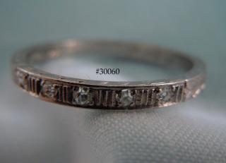 Five single cut diamonds of vintage proportions, bead set
