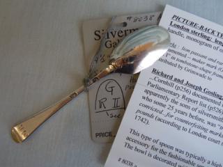 Picture-Back Tea Spoon, circa 1760's, London