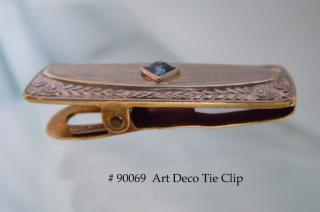 Art Deco Hinged Tie Clip, 1920's