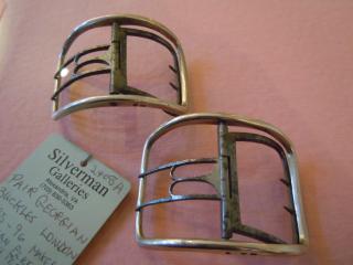 FATHER-&-SON Silversmiths George III Sterling Shoe Buckles