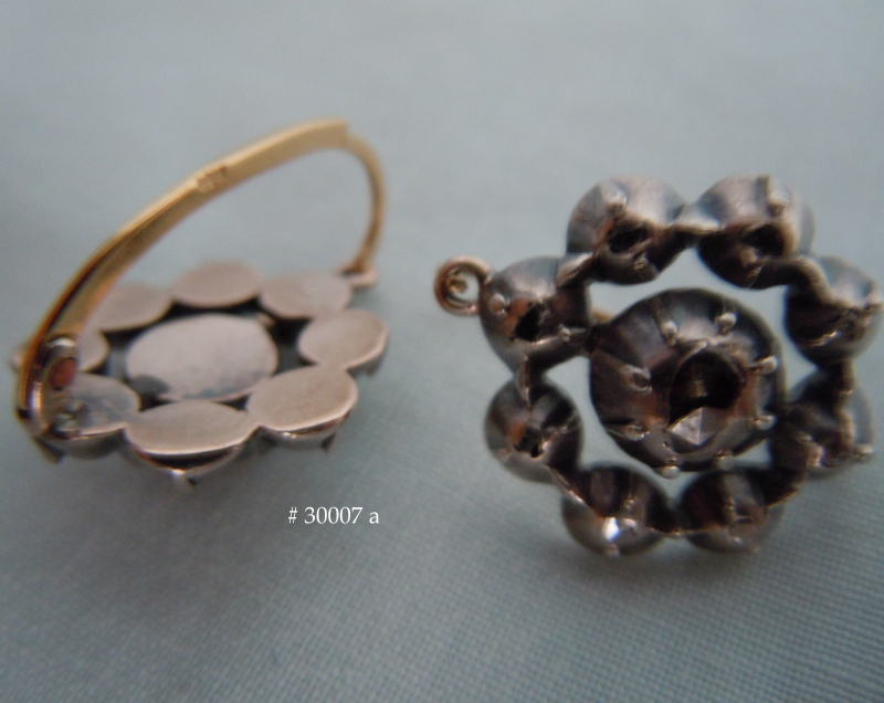 Each rosette is 5/8" diameter (1.5 cm)