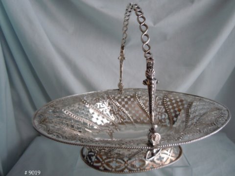 ROCOCO CAKE BASKET, London Sterling, 1767, William Plummer