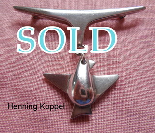 'BIRD IN AIR' ('BIRD IN FLIGHT') brooch, Henning Koppel designed 1963