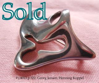 SPLASH brooch, 1946 Henning Koppel design George Jensen # 322