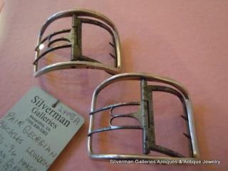 FATHER-&-SON Silversmiths George III Sterling Shoe Buckles