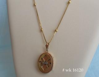 shown on gold chain # nga 16120 (available separately)