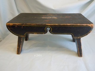 Foot Stool, "American Fancy" Painted Pine