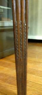 Stop Fluting, with intricate Grain - Bell Flower Carving