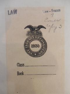 Library of Congress Bookplate