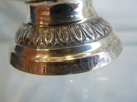 (R * PAUTONIER * F * BOUREAU *) engraved around foot