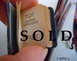 MINIATURE BOOK :  CALVIN COOLIDGE autobiography