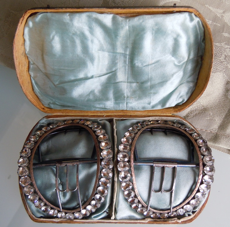 AMERICAN PROVENANCE Georgian Shoe Buckles in Original Box