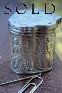 Antique Silver Miniature "SPICE BOX" / "CUTLERY BOX"