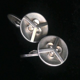 GEORG JENSEN Cufflinks # 41, Denmark, Sterling Silver