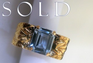 RETRO 18K "BOW-IN-CURLS" ("Angel Wings") Ring