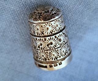 Edwardian Sterling Silver Thimble, 1901-02