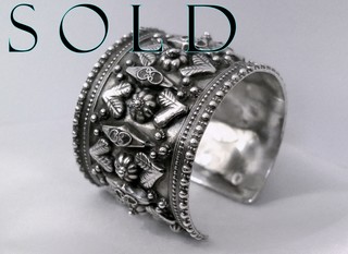 ARCHAEOLOGICAL REVIVAL WIDE HEAVY CUFF