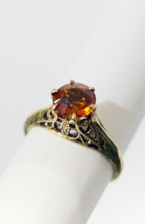 GOLDEN ORANGE "MADEIRA" CITRINE 1920'S