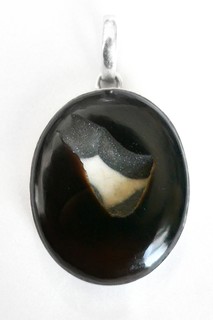 DRUZY JASPER Geode Specimen Sterling Silver Pendant