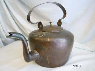 "D&J BENTLEY  PHILa   4"  Copper Gooseneck Tea Kettle