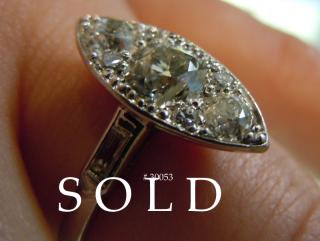 Diamonds Navette Ring, SOLD