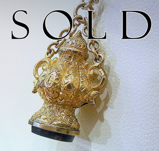MINIATURE GOLD BAROQUE URN