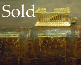 THE PARTHENON in miniature, 18k gold