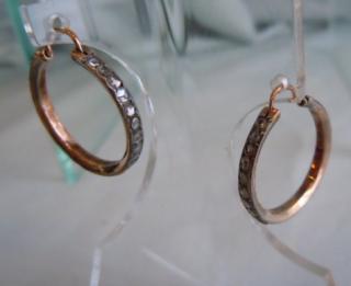 Georgian Diamond Ear Hoops