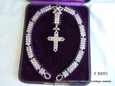 French Pendant Cross Necklet