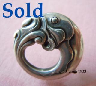 BABY DOLPHIN, Georg Jensen # 10 brooch