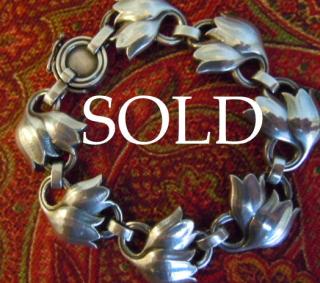 TULIPS bracelet, Georg Jensen, Sterling Silver