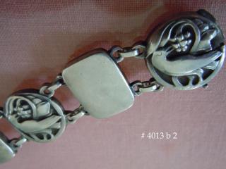 BIRD EATING GRAPES bracelet, Georg Jensen #102A