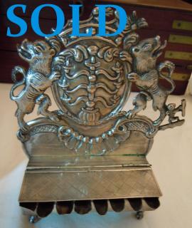 SILVER HANUKAH LAMP (Channukkiah)