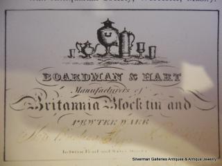 Trade card of Boardman & Hart