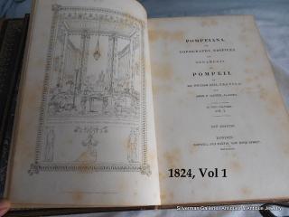 POMPEIANA, William Gell, the rare complete original 4 volumes together in matching 19th century gilt leather