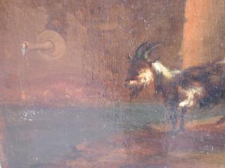 Goat at Watering Trough (spigot at left)