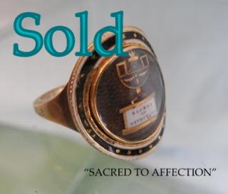 “SACRED TO AFFECTION” (1795) RING
