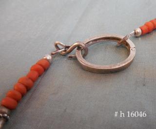 Silver 'S' hook and optional hinged silver 'ring' clasp extender
