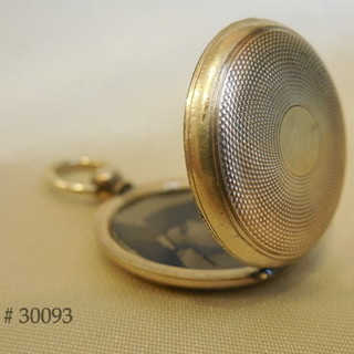 "FAUX MONTRE" (or, Fausse Montre) antique rose gold diminutive locket