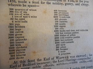 1470 ... a Feast for Nobility, Gentry and Clergy
