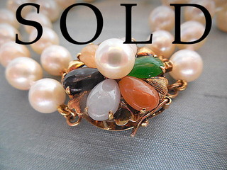 MATINEE LENGTH DOUBLE STRAND Japanese Akoya Cultured Pearls