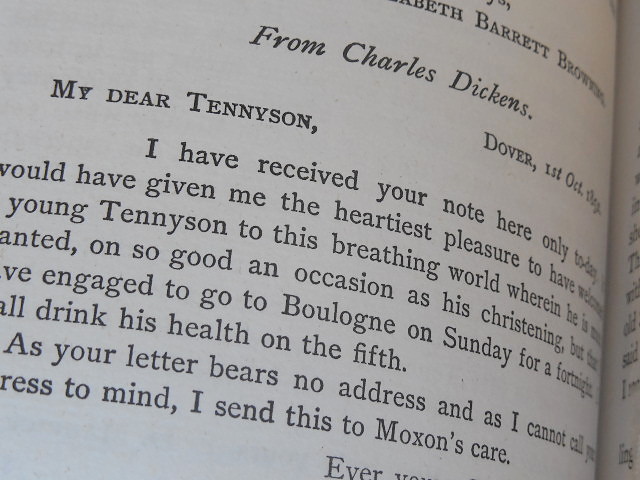 Letter from Charles Dickens