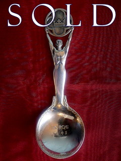 1945 NORWAY Large Sculptural LIBERATION SPOON