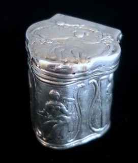Antique Silver Miniature "SPICE BOX" / "CUTLERY BOX"