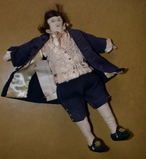 "John Parke Custis" Vintage Cloth Doll of a figure in the life of George & Martha Washington