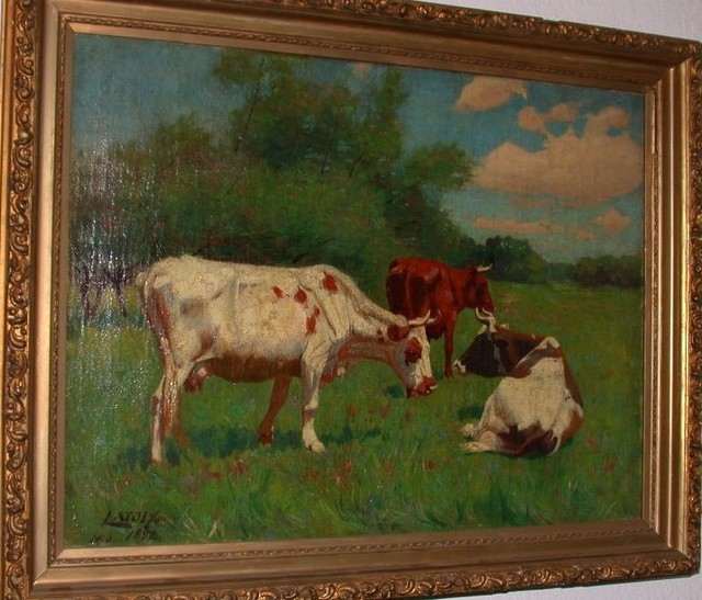 Oil on canvas, in frame